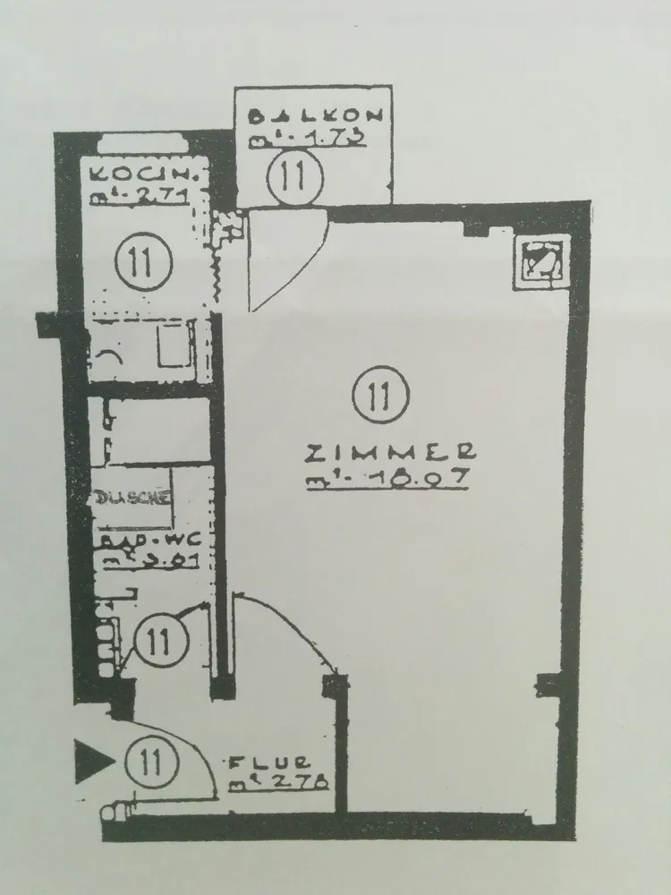 1 room apartment with 30 m² in Mannheim – Photo 2