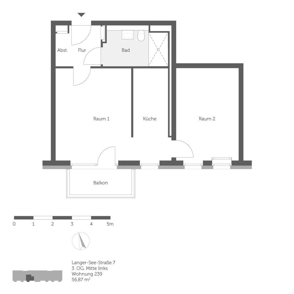 2 room apartment with 57 m² in Berlin – Photo 7