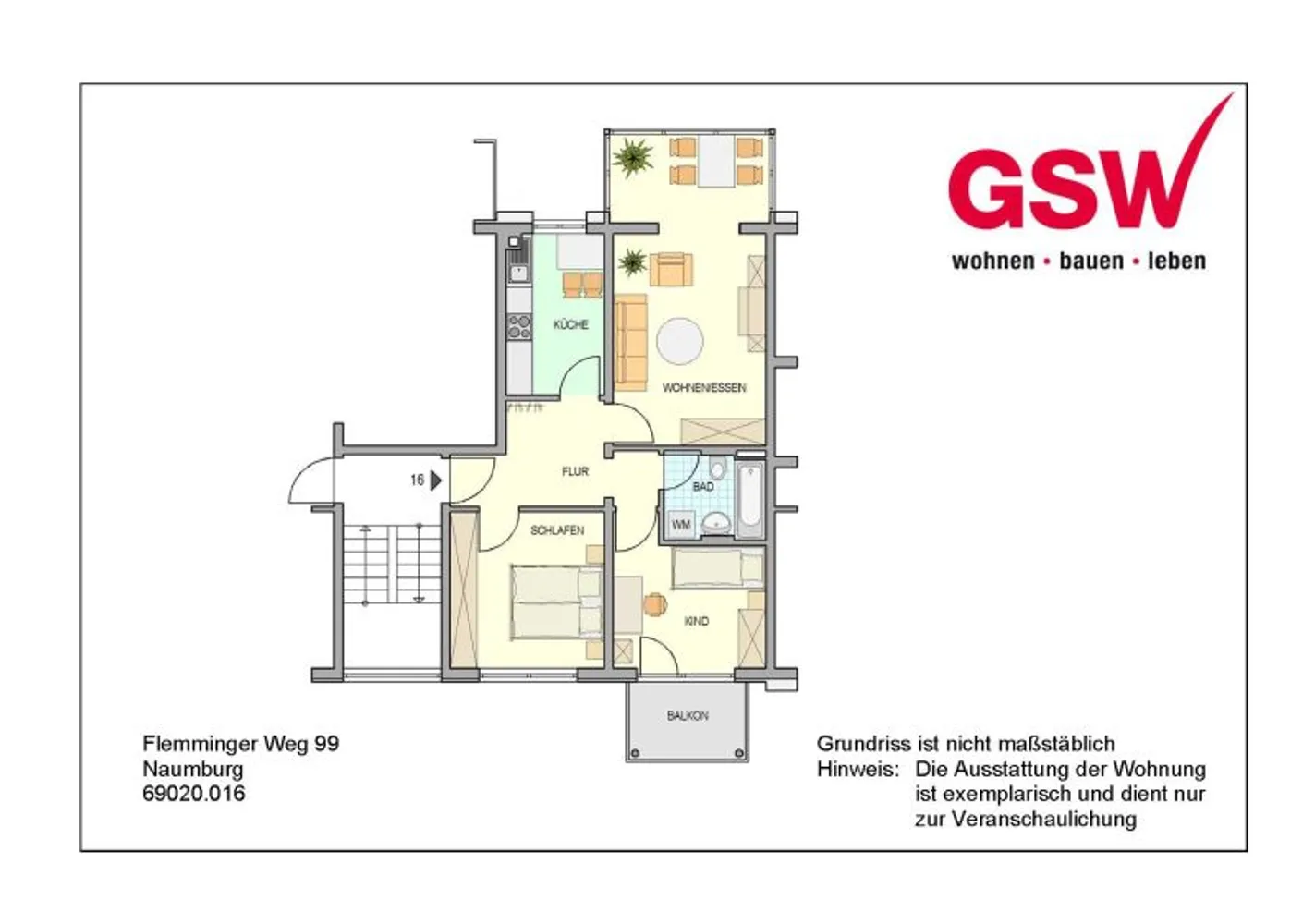3 Zimmer Wohnung mit 68 m² in Naumburg (Saale) – Bild 6