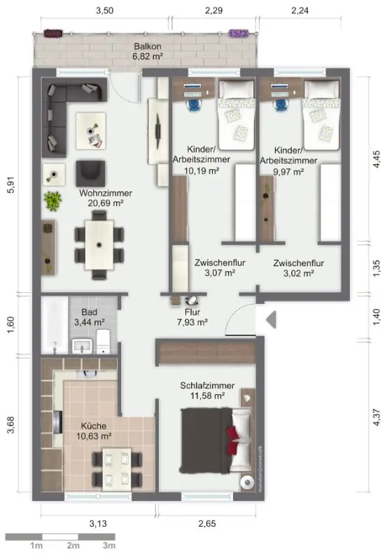 4 Zimmer Wohnung mit 83 m² in Görlitz – Bild 4