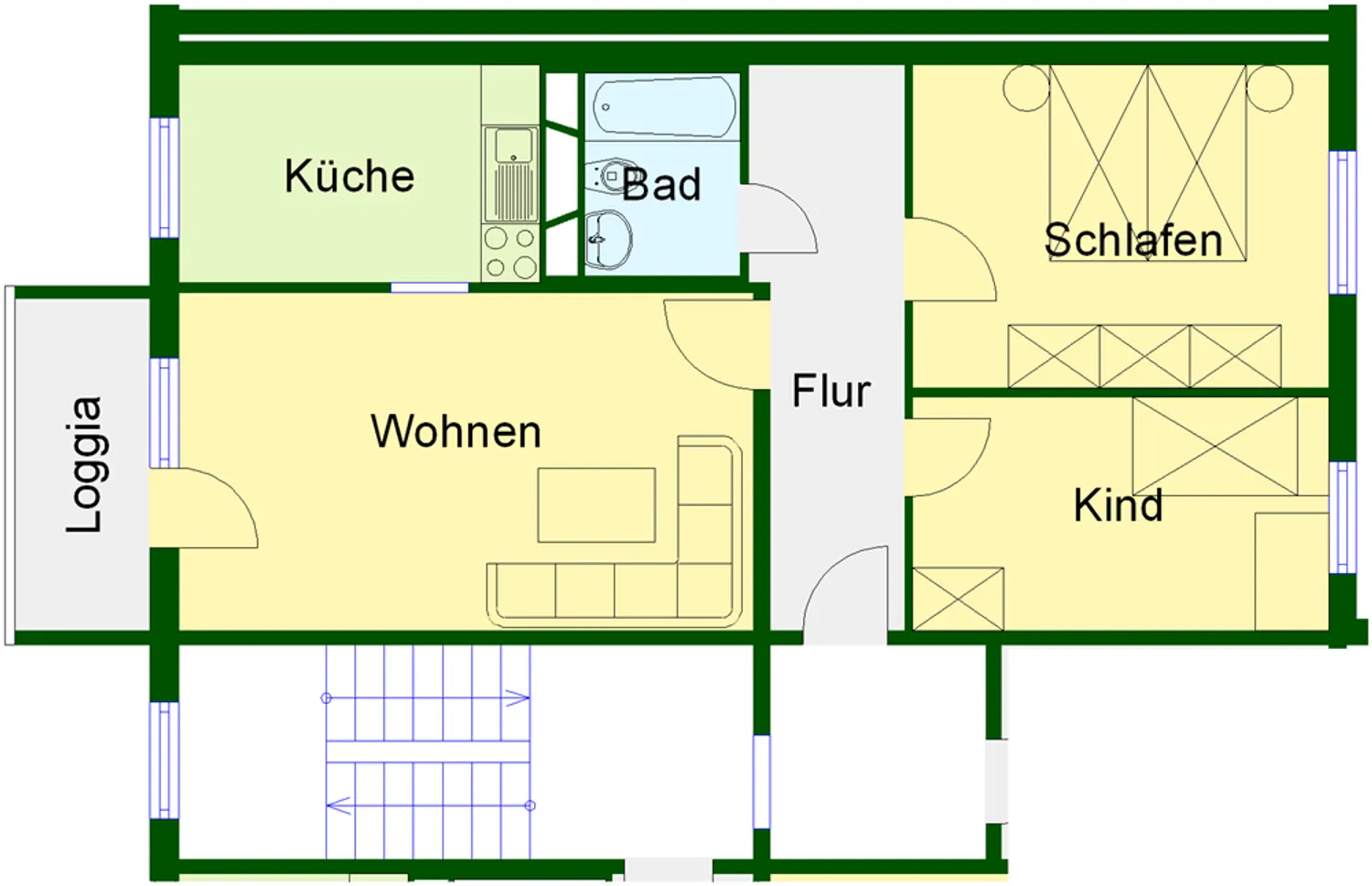 3 Zimmer Wohnung mit 67 m² in Wernigerode – Bild 3