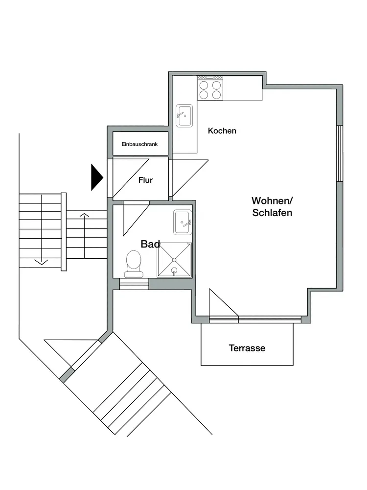 1 Zimmer Wohnung mit 28 m² in Stuttgart – Bild 4