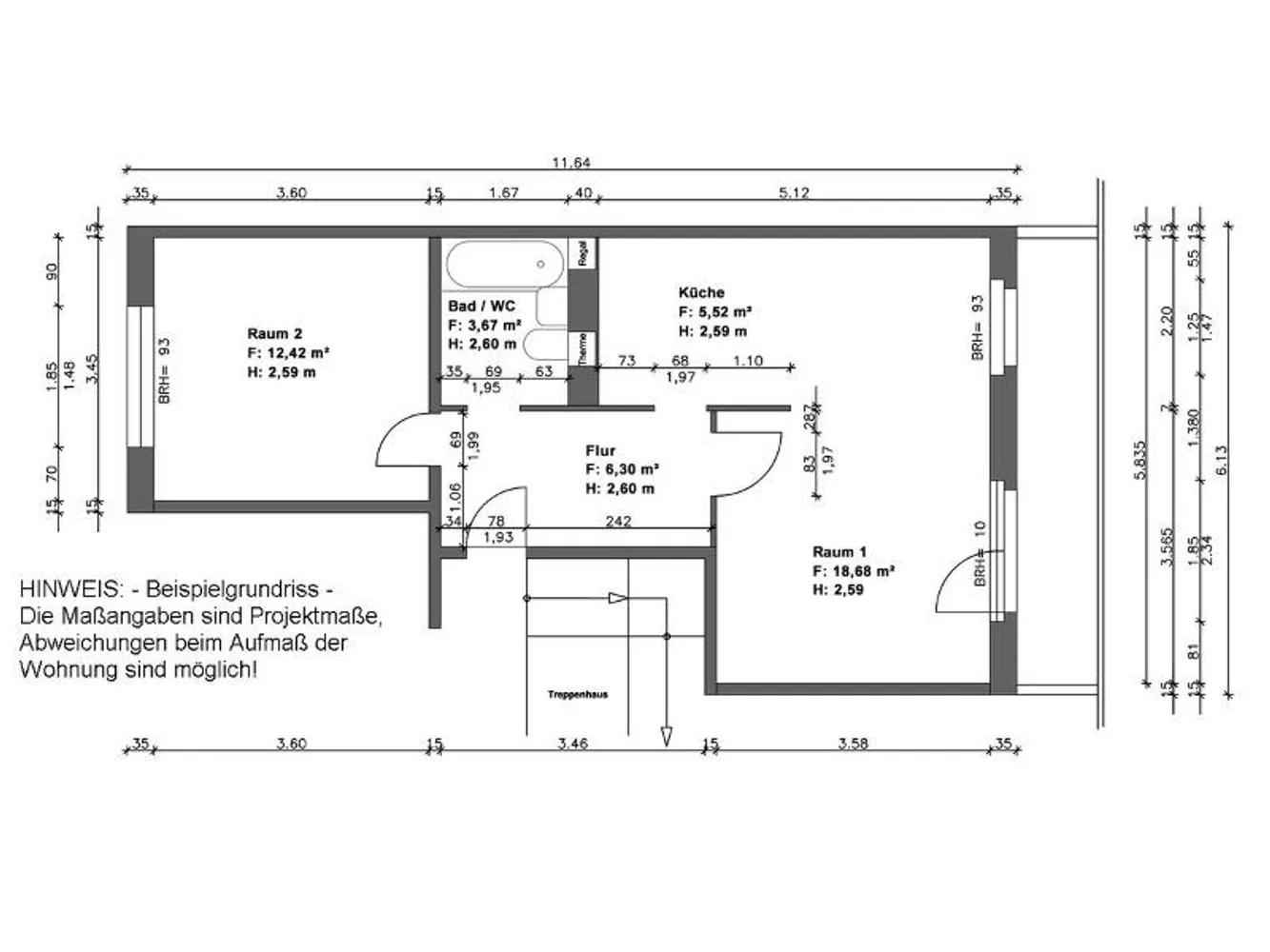 2 Zimmer Wohnung mit 50 m² in Halle (Saale) – Bild 6