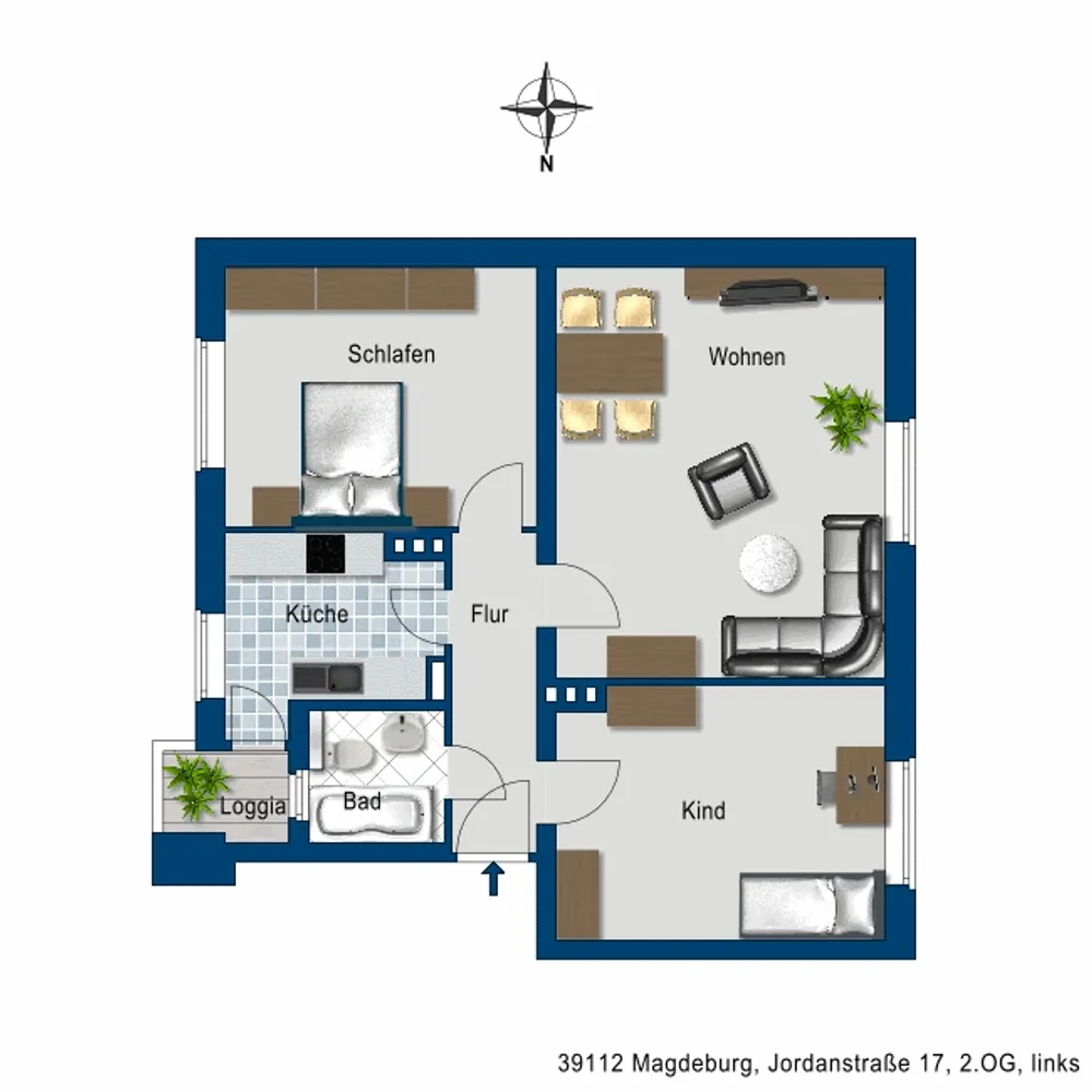 3 Zimmer Wohnung mit 78 m² in Magdeburg – Bild 5
