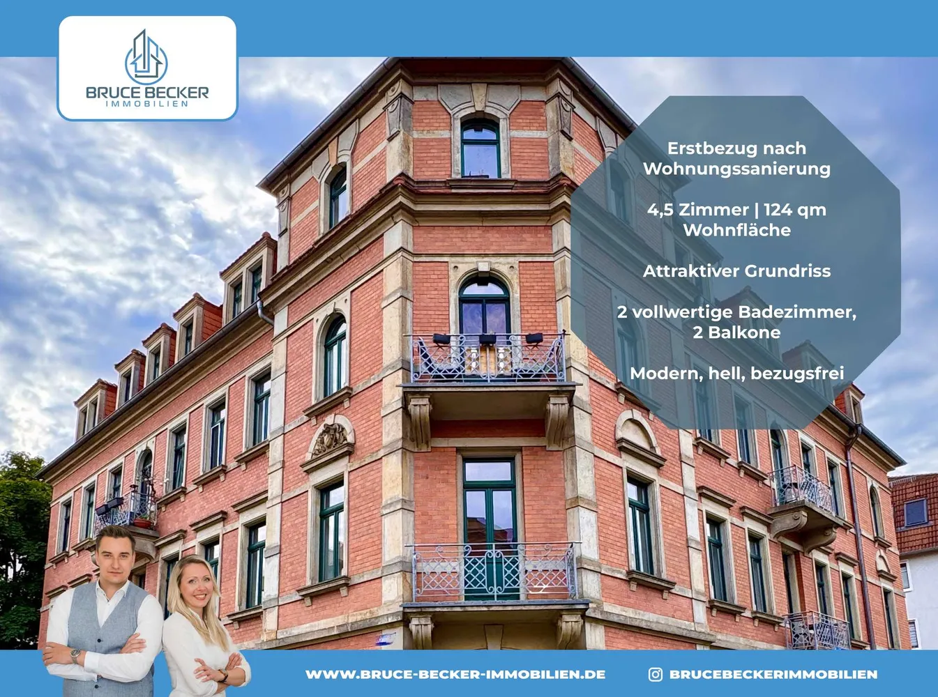 5 Zimmer Wohnung mit 124 m² in Dresden – Bild 1