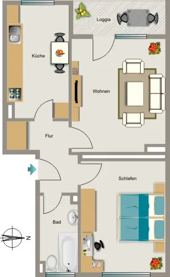 3 Zimmer Wohnung mit 53 m² in Gelsenkirchen – Bild 5