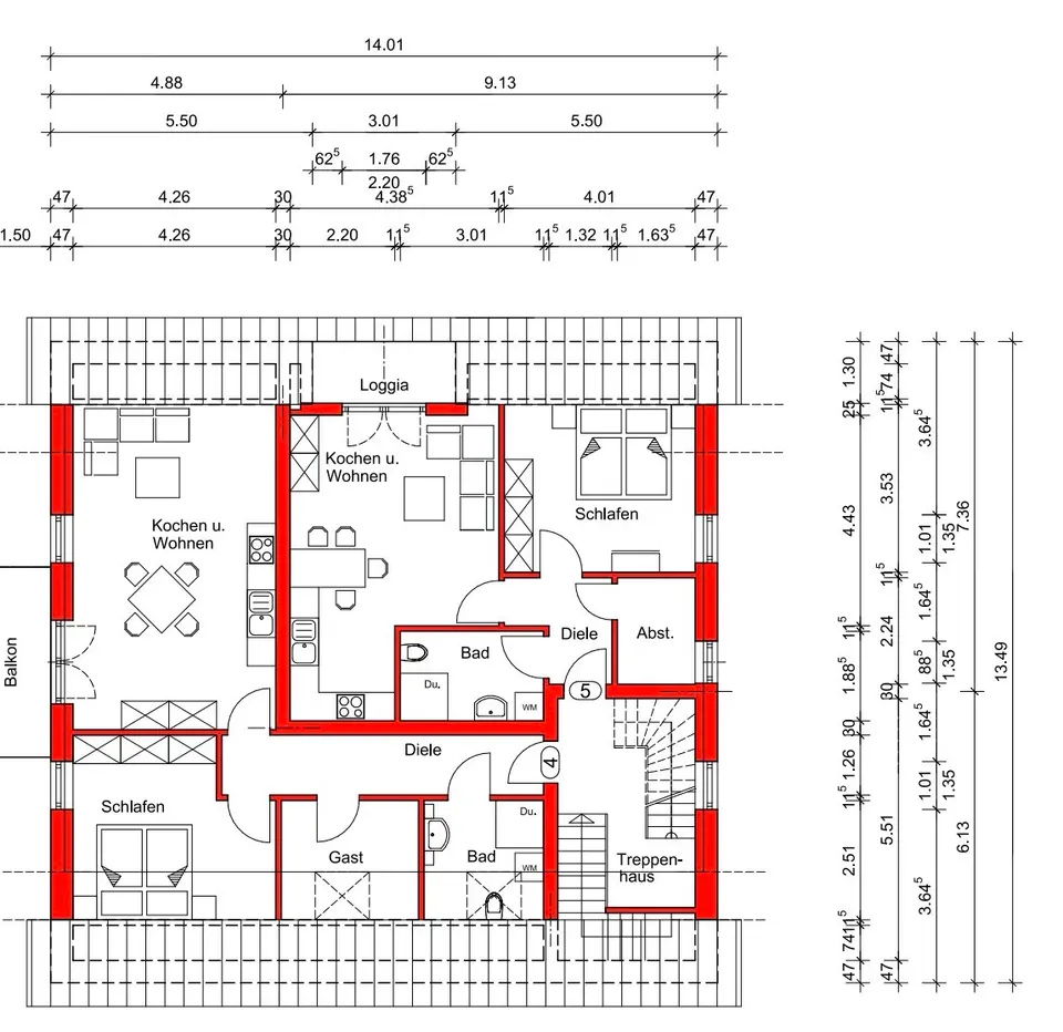 3 Zimmer Wohnung mit 49 m² in Emsdetten – Bild 5
