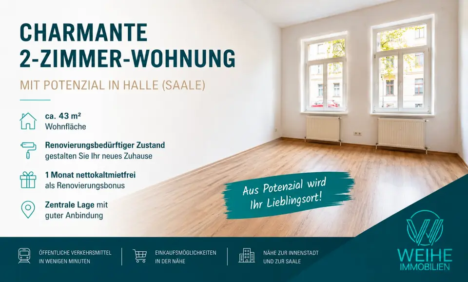2 Zimmer Wohnung mit 36 m² in Halle (Saale) – Bild 6