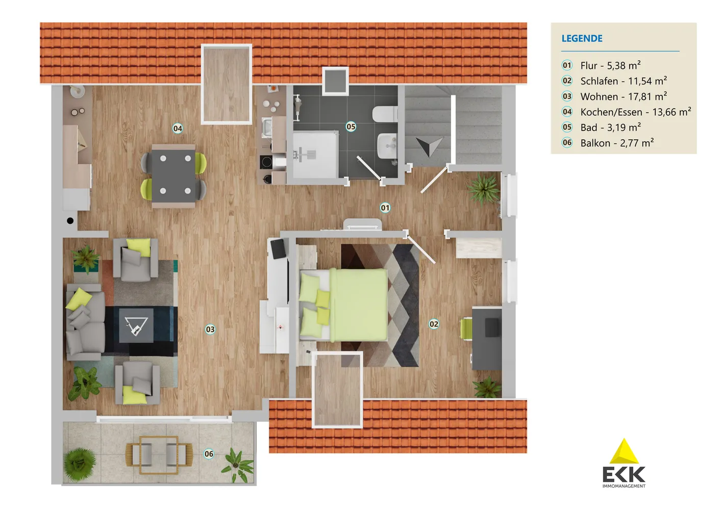 2 Zimmer Wohnung mit 51 m² in Köln – Bild 3