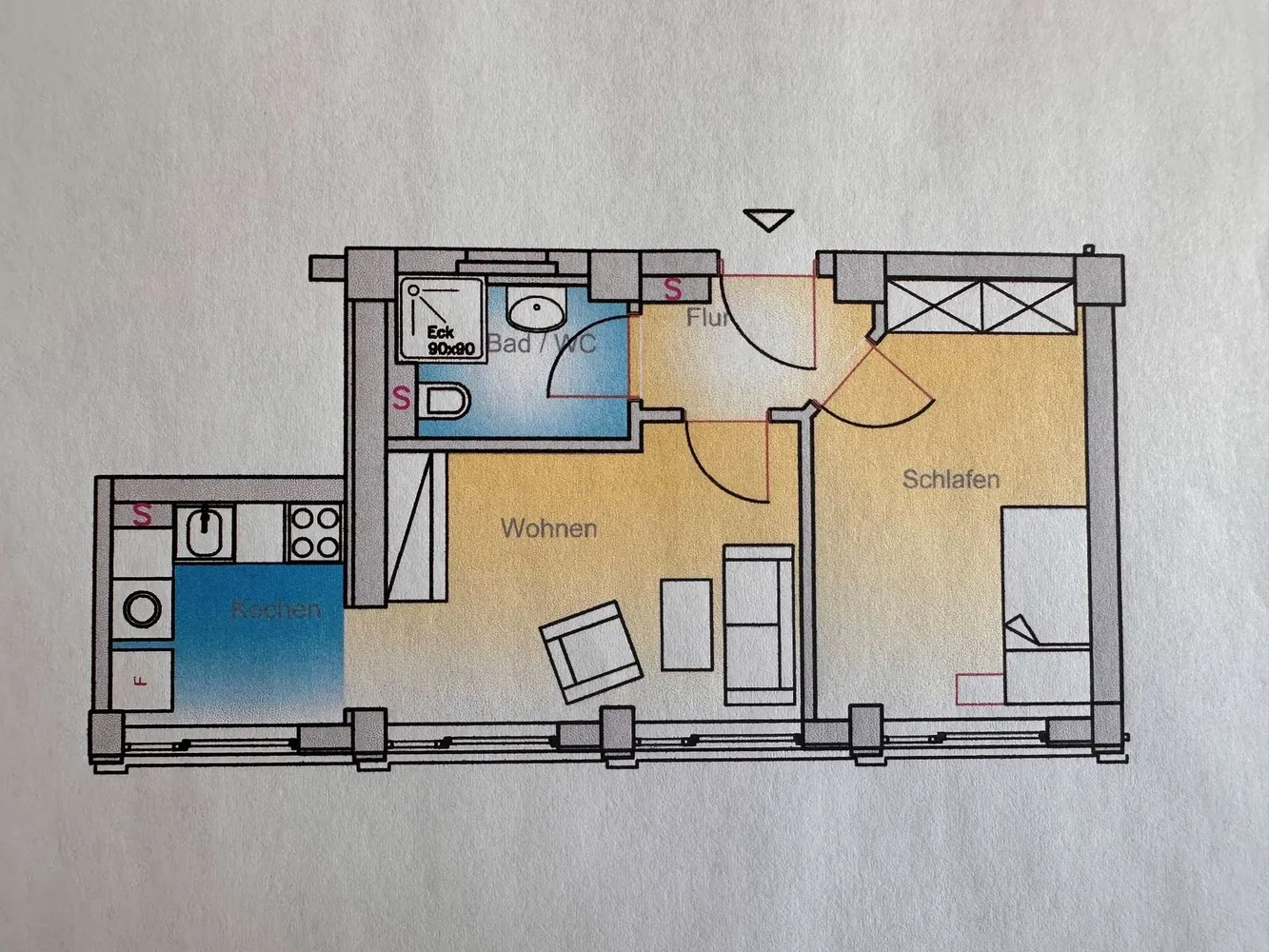2 Zimmer Wohnung mit 36 m² in Dresden – Bild 2