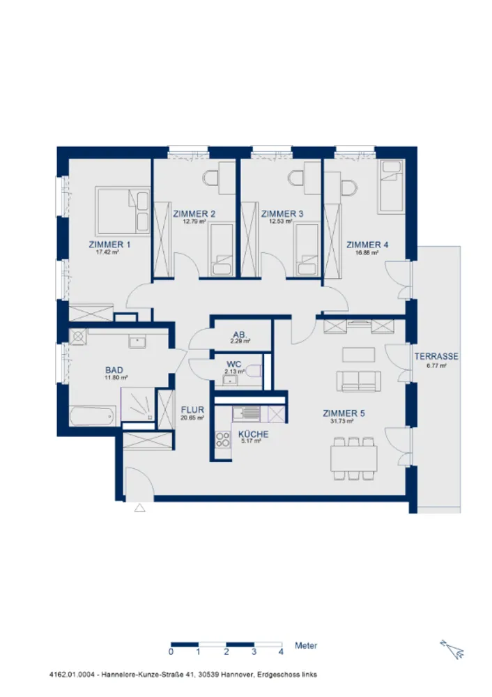 5 Zimmer Wohnung mit 142 m² in Hannover – Bild 7