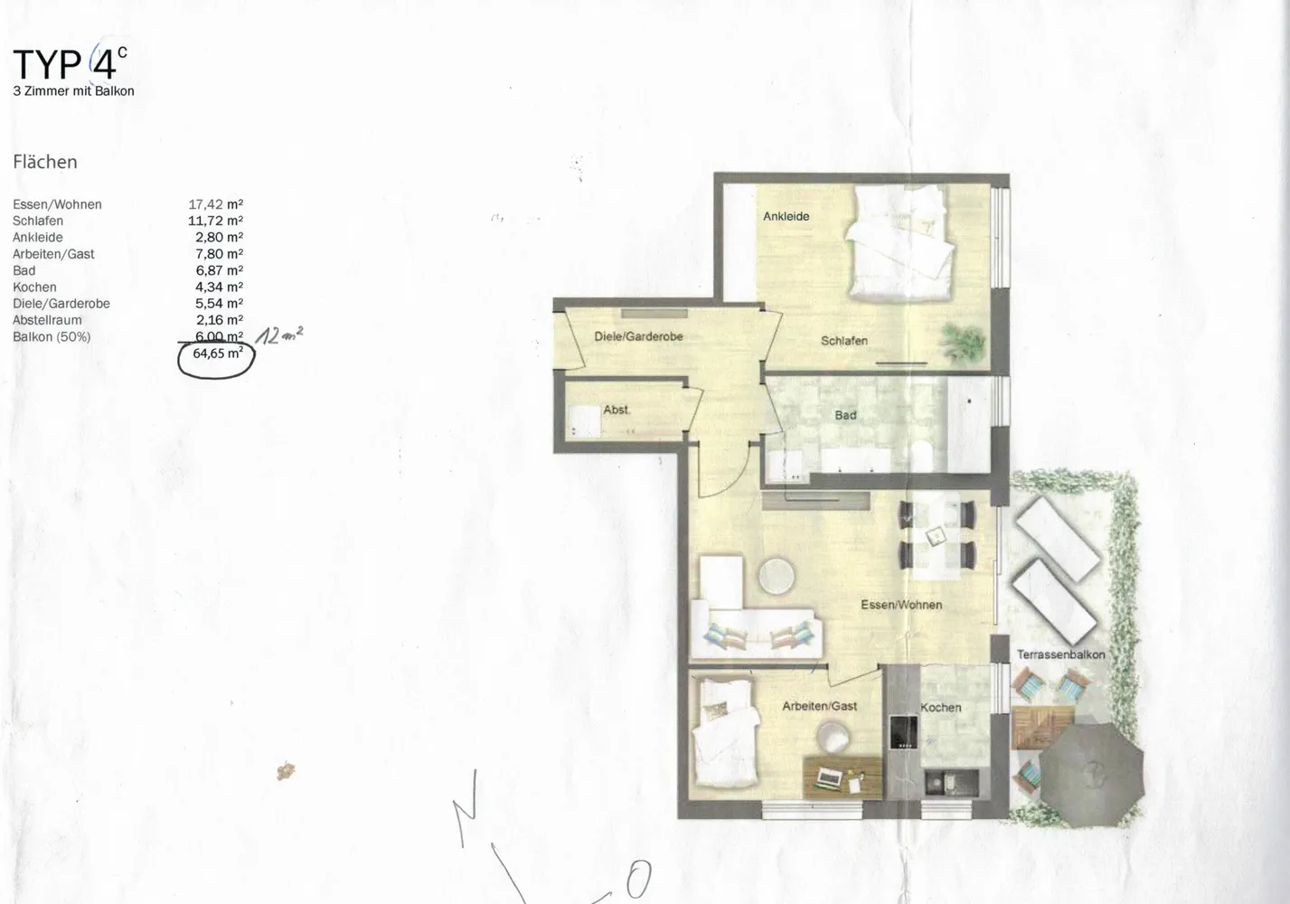 3 room apartment with 64 m² in Regensburg – Photo 2