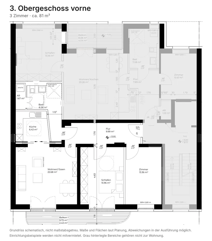 3 Zimmer Wohnung mit 81 m² in Dortmund – Bild 4