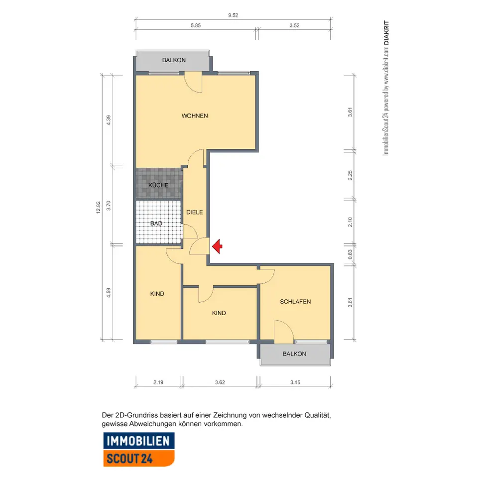 4 Zimmer Wohnung mit 76 m² in Erfurt – Bild 5