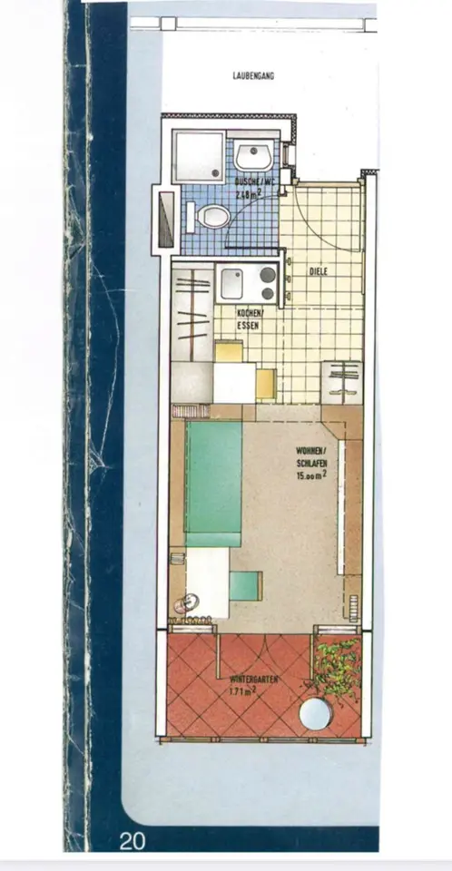 2 Zimmer Wohnung mit 20 m² in Passau – Bild 7