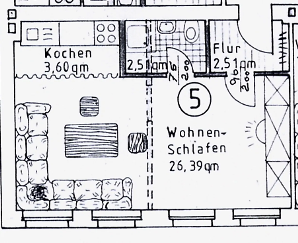 1 Zimmer Wohnung mit 34 m² in Erfurt – Bild 4