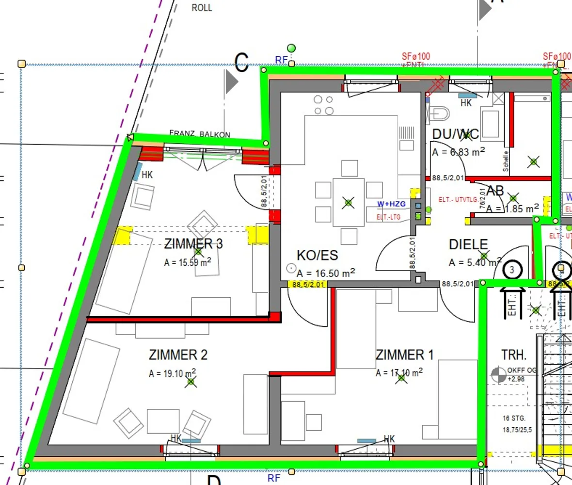 3 Zimmer Wohnung mit 80 m² in Osnabrück – Bild 2