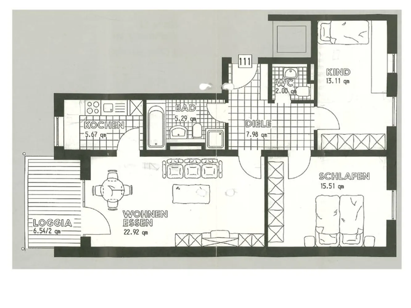 3 Zimmer Wohnung mit 74 m² in Augsburg – Bild 3