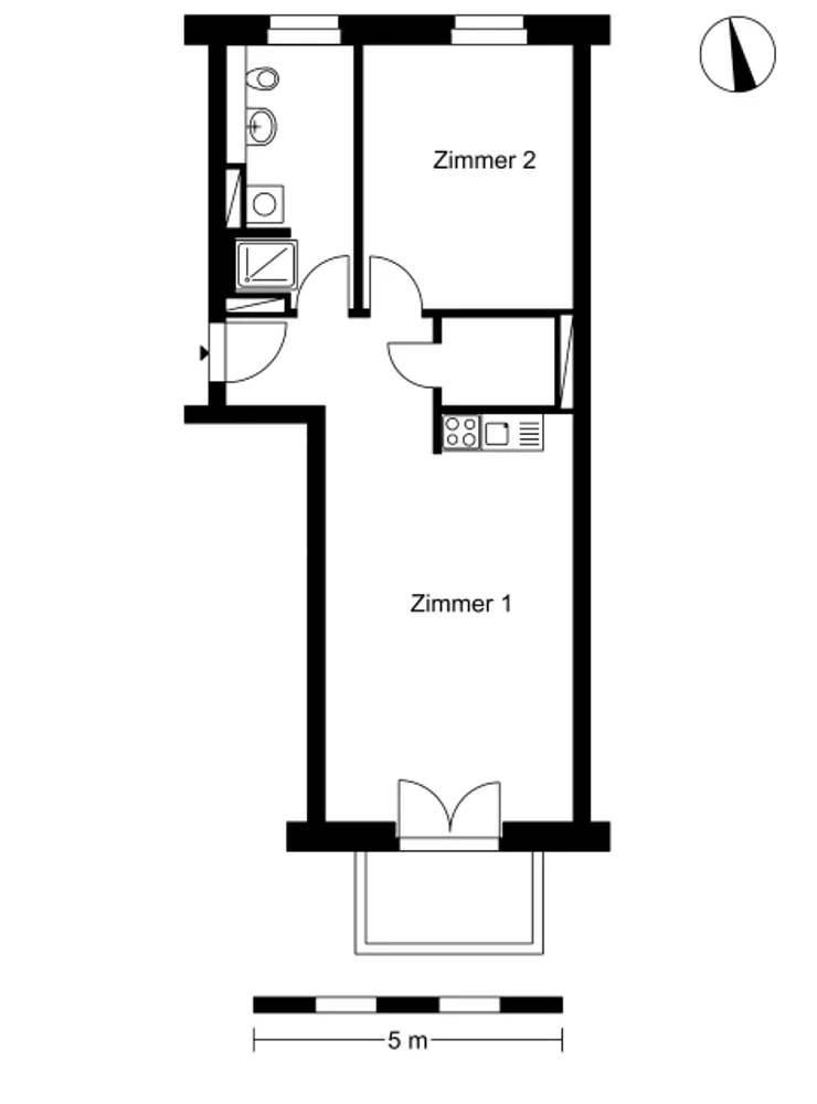 2 Zimmer Wohnung mit 60 m² in Berlin – Bild 2