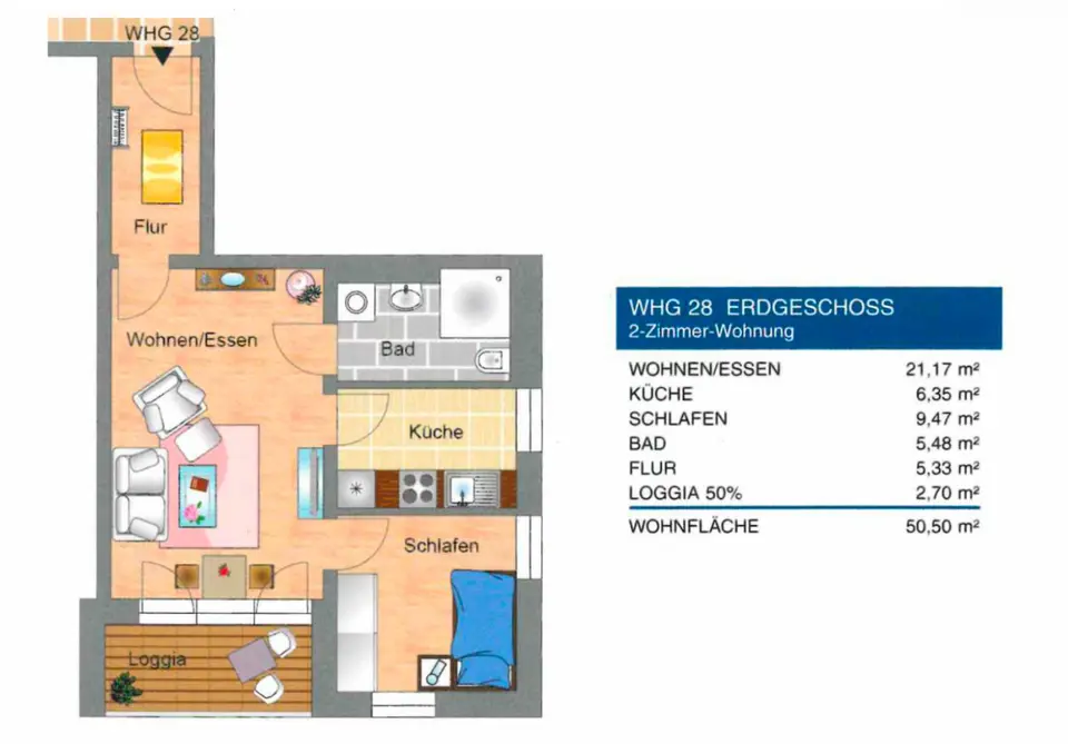 2 Zimmer Wohnung mit 51 m² in Dresden – Bild 6