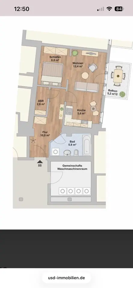 2 Zimmer Wohnung mit 48 m² in Dresden – Bild 8