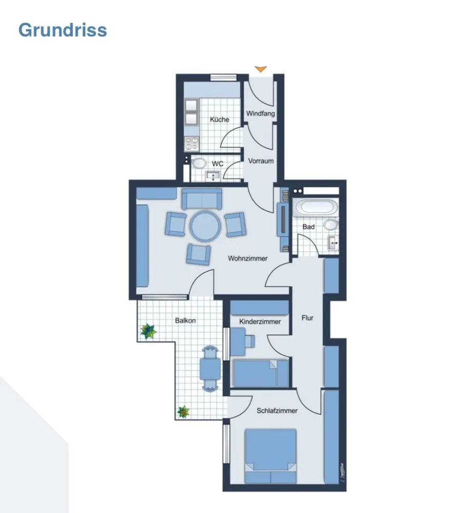 3 Zimmer Wohnung mit 74 m² in München – Bild 3