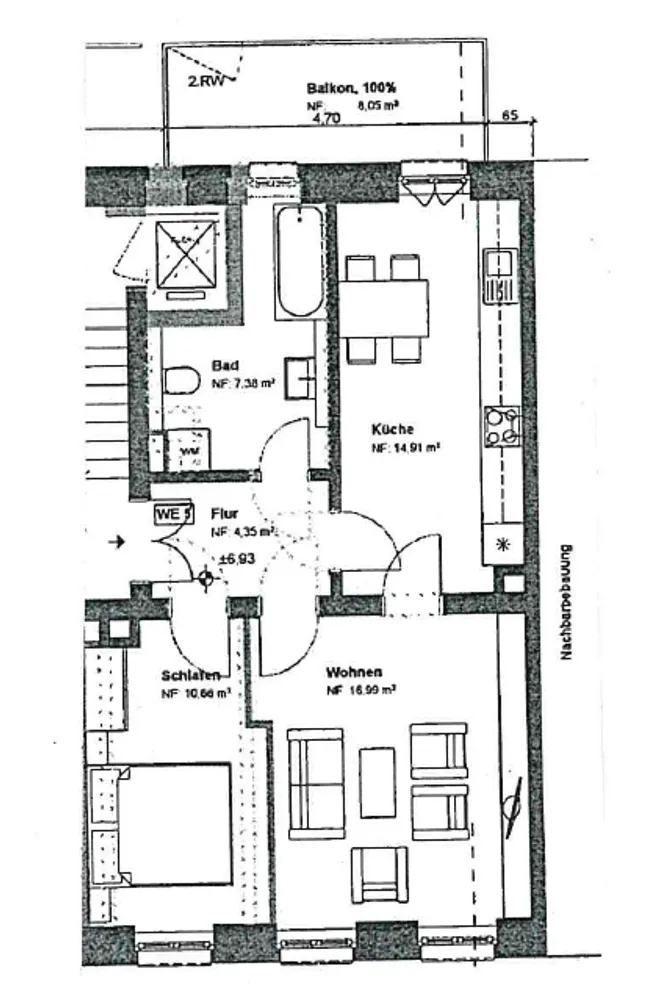 2 Zimmer Wohnung mit 59 m² in Leipzig – Bild 7