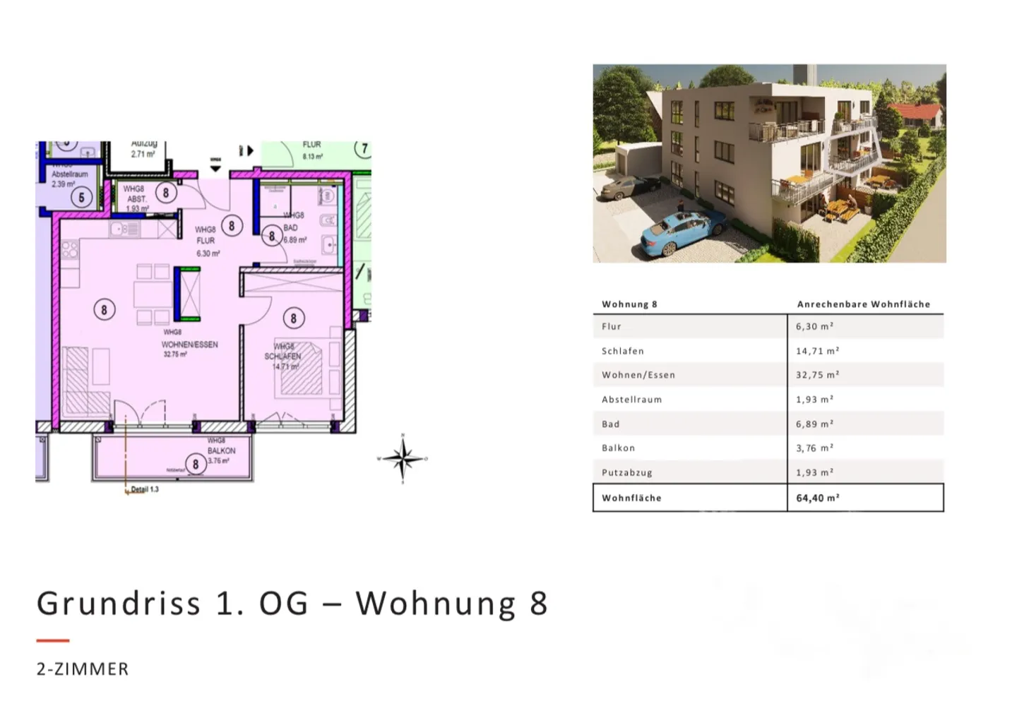 3 Zimmer Wohnung mit 65 m² in Ingolstadt – Bild 4