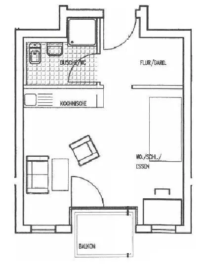 Studio mit 31 m² in Radebeul – Bild 5