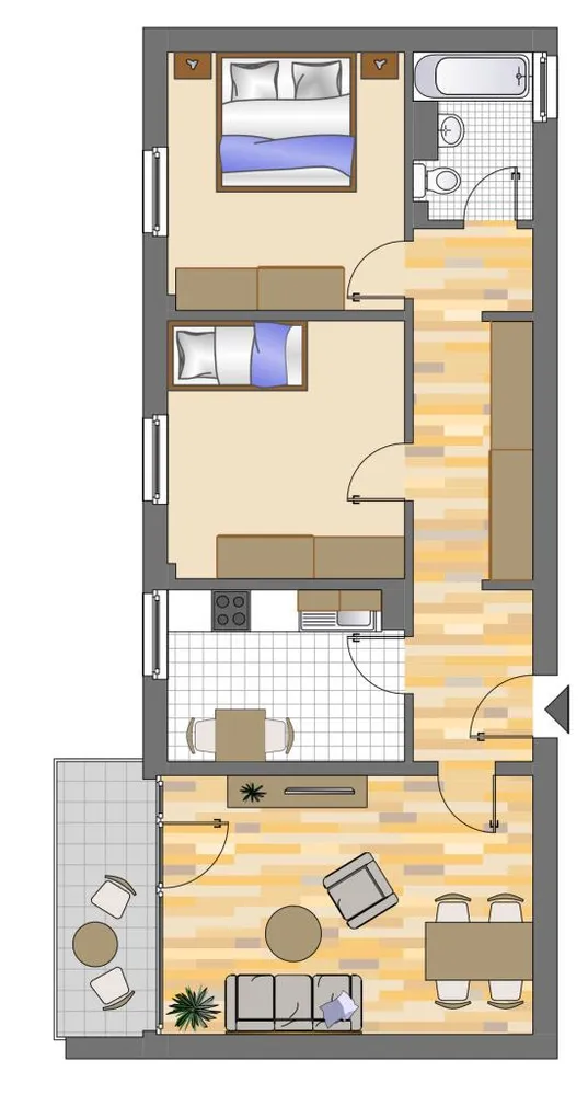 3 Zimmer Wohnung mit 71 m² in Neuss – Bild 4
