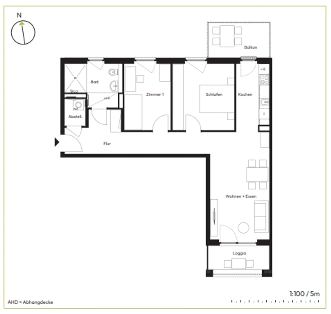 3 Zimmer Wohnung mit 81 m² in Hannover – Bild 2