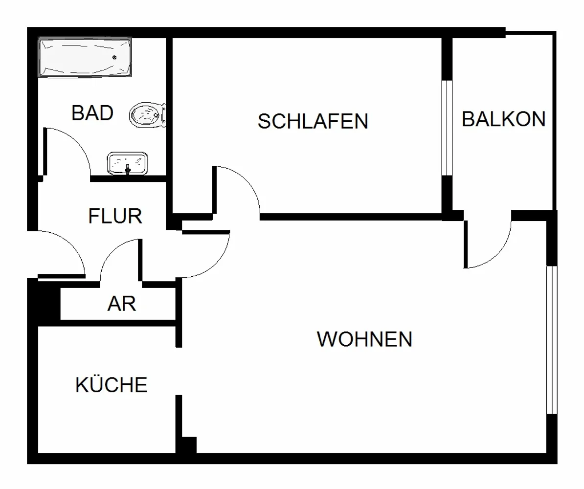 2 room apartment with 42 m² in Pinneberg – Photo 3