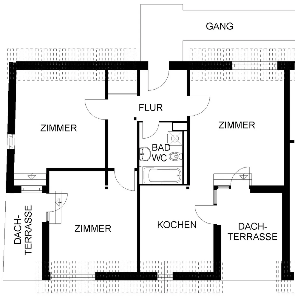 3 Zimmer Wohnung mit 76 m² in Hagen – Bild 2