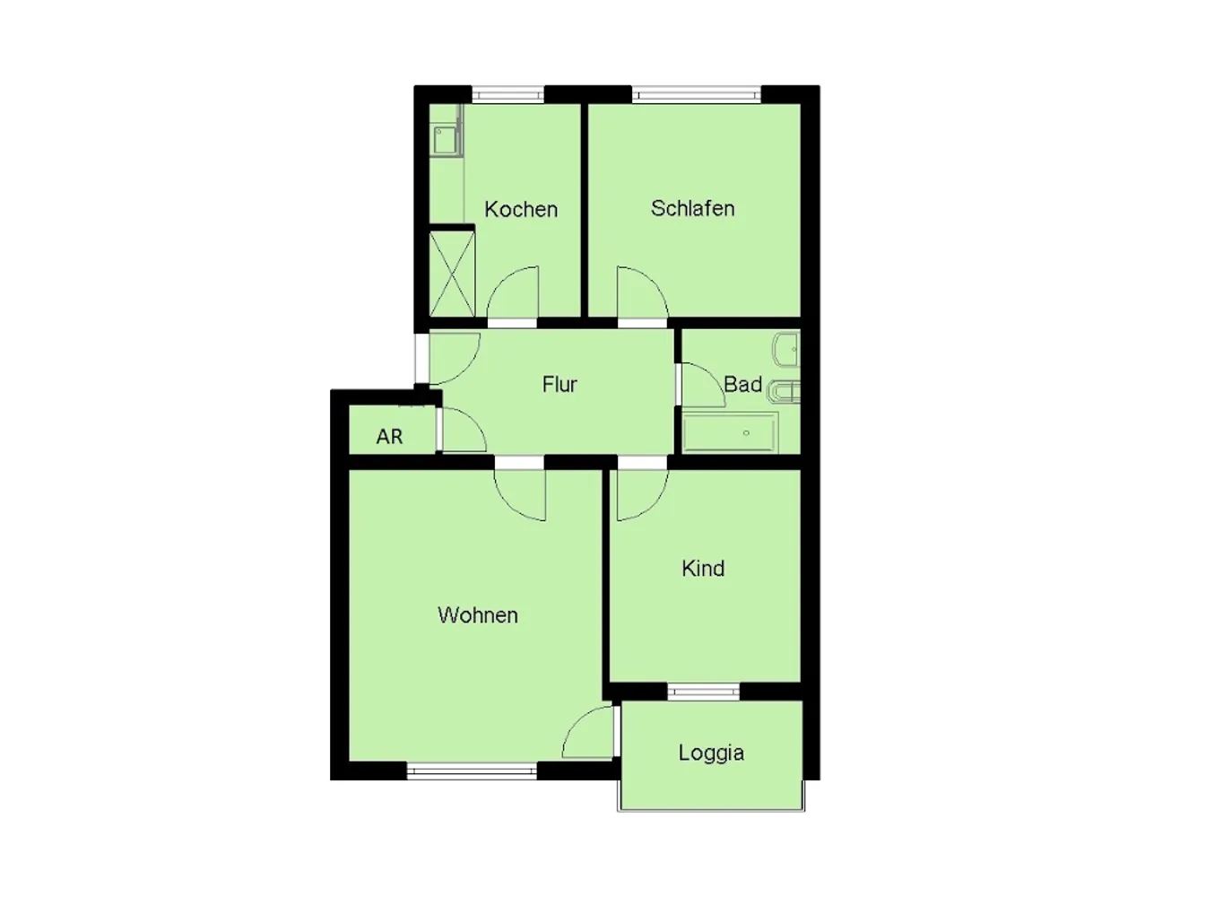 3 Zimmer Wohnung mit 74 m² in Hagen – Bild 5