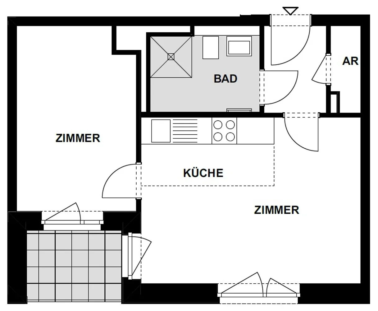 2 room apartment with 44 m² in Hamburg – Photo 4