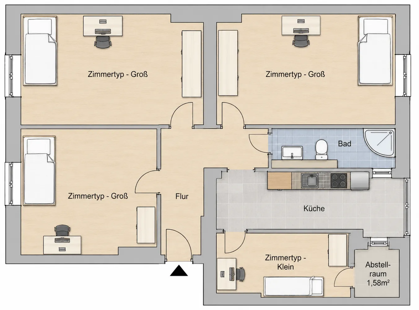 1 Zimmer Wohnung mit 20 m² in Berlin – Bild 5