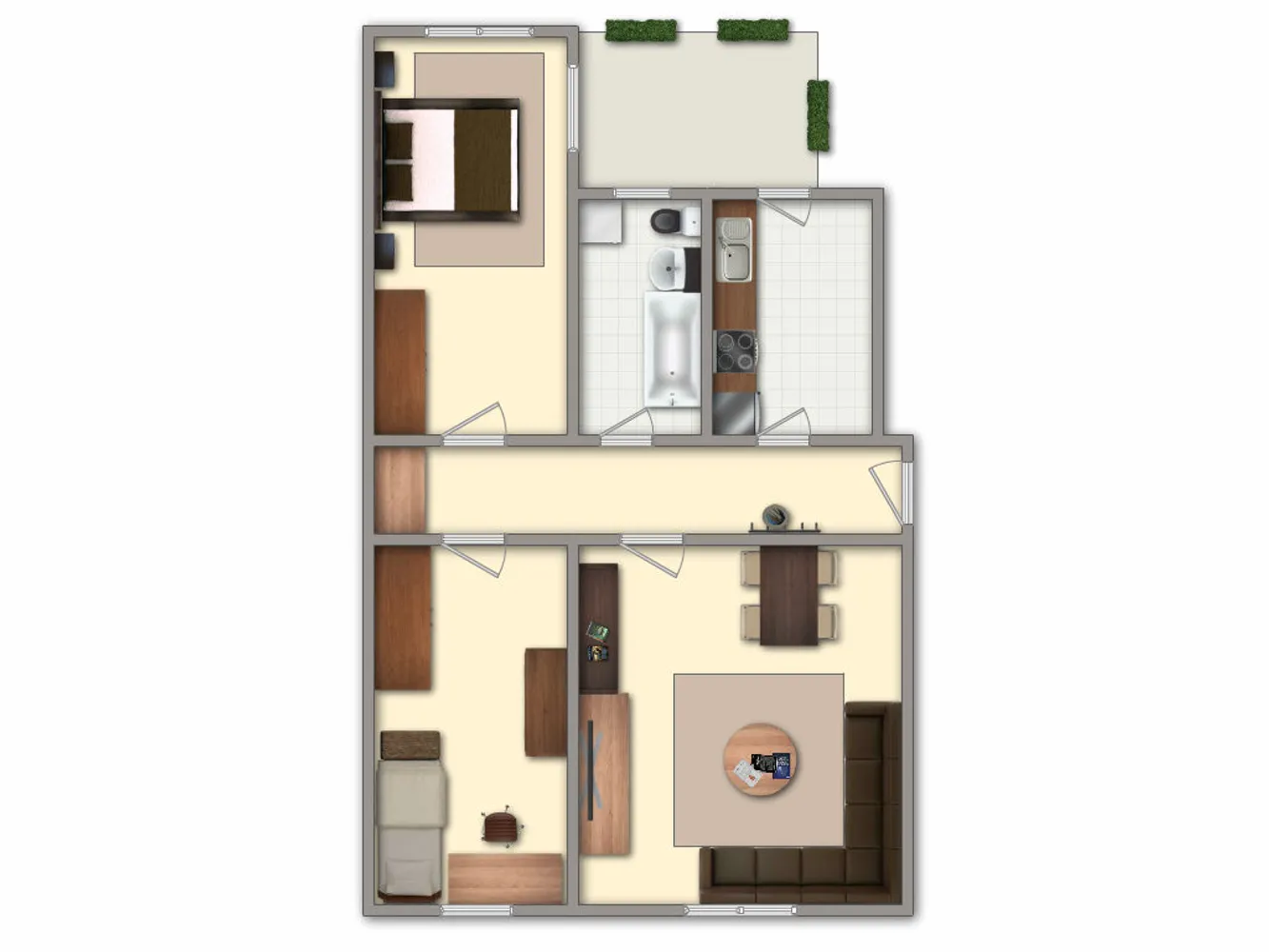 3 Zimmer Wohnung mit 75 m² in Cottbus – Bild 2