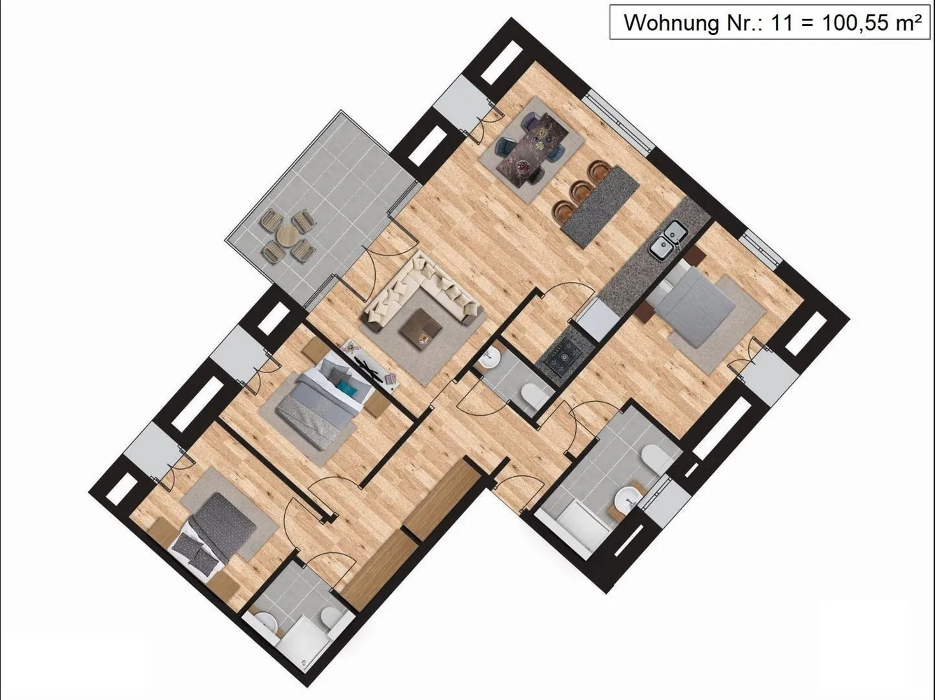4 Zimmer Wohnung mit 95 m² in Bremen – Bild 6