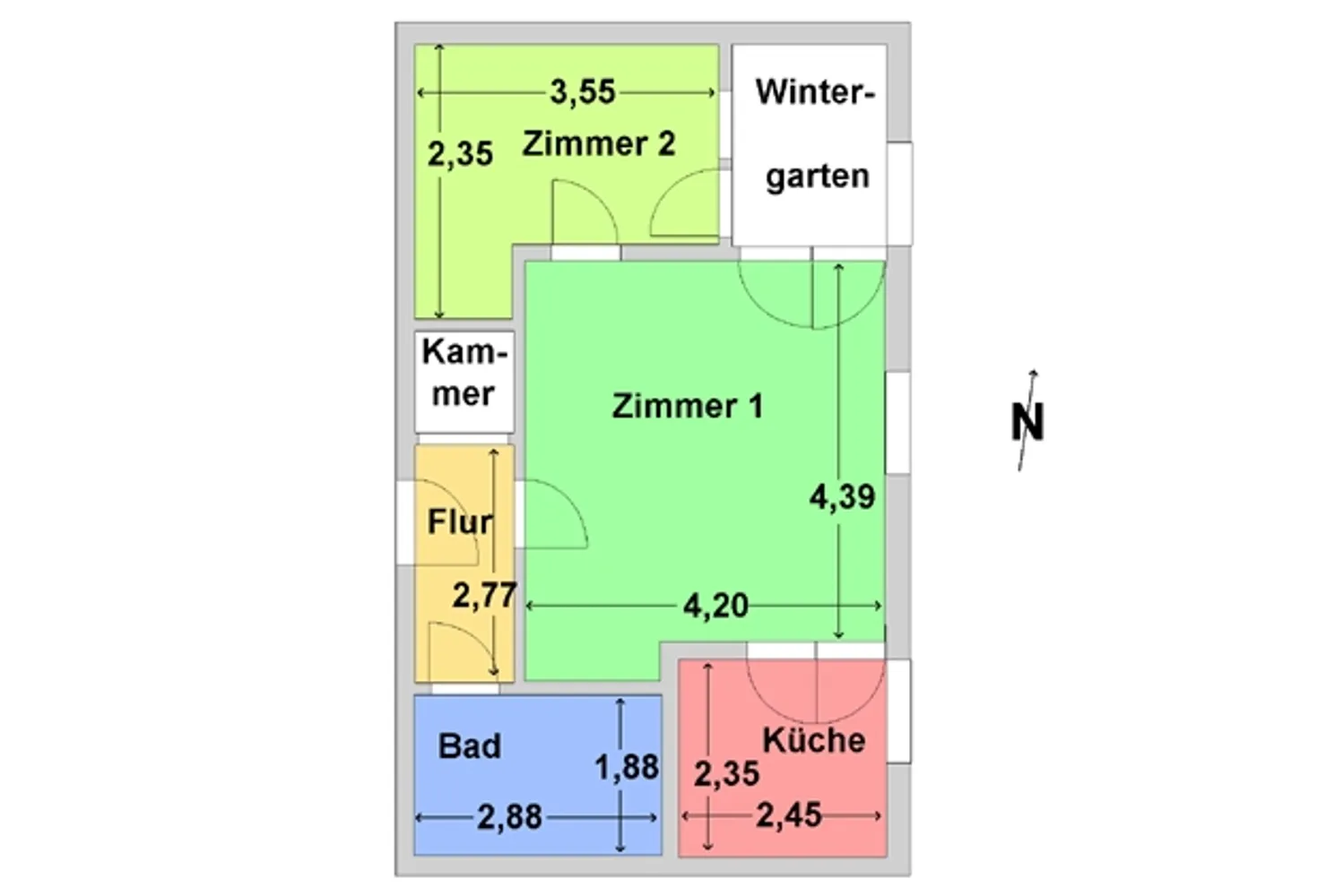 2 room apartment with 45 m² in Berlin – Photo 2
