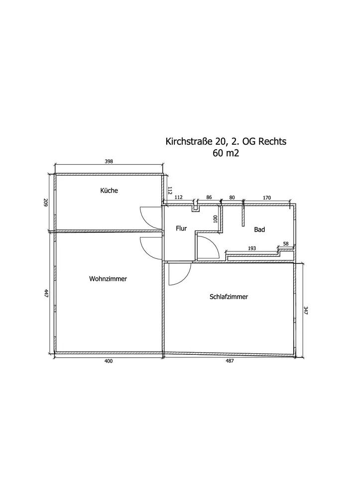 2 Zimmer Wohnung mit 60 m² in Halberstadt – Bild 3