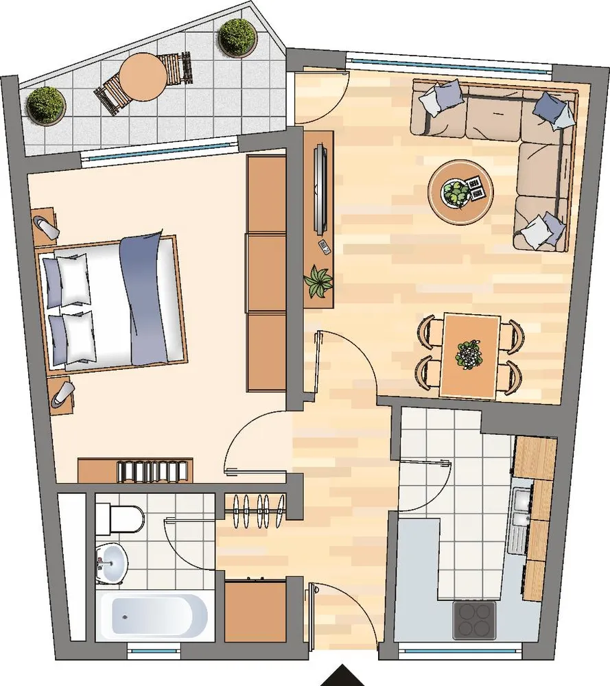 2 Zimmer Wohnung mit 50 m² in Dortmund – Bild 2