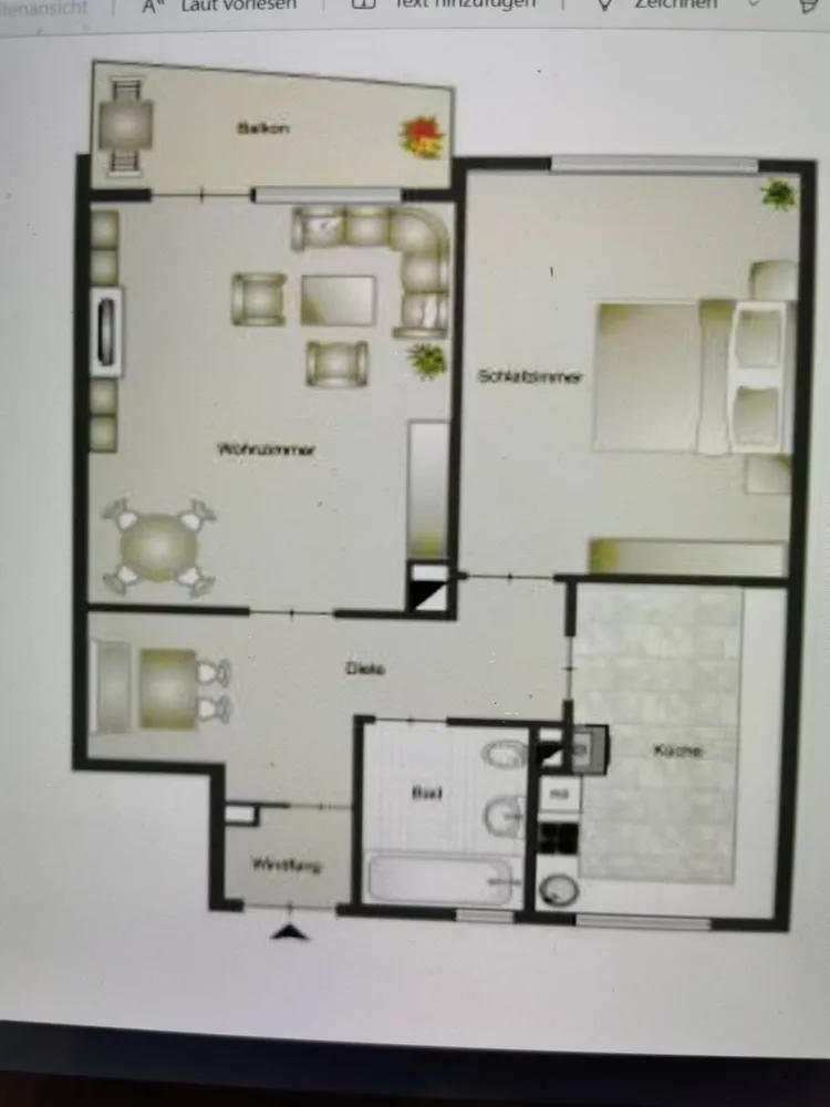 2 Zimmer Wohnung mit 63 m² in Karlsruhe – Bild 1