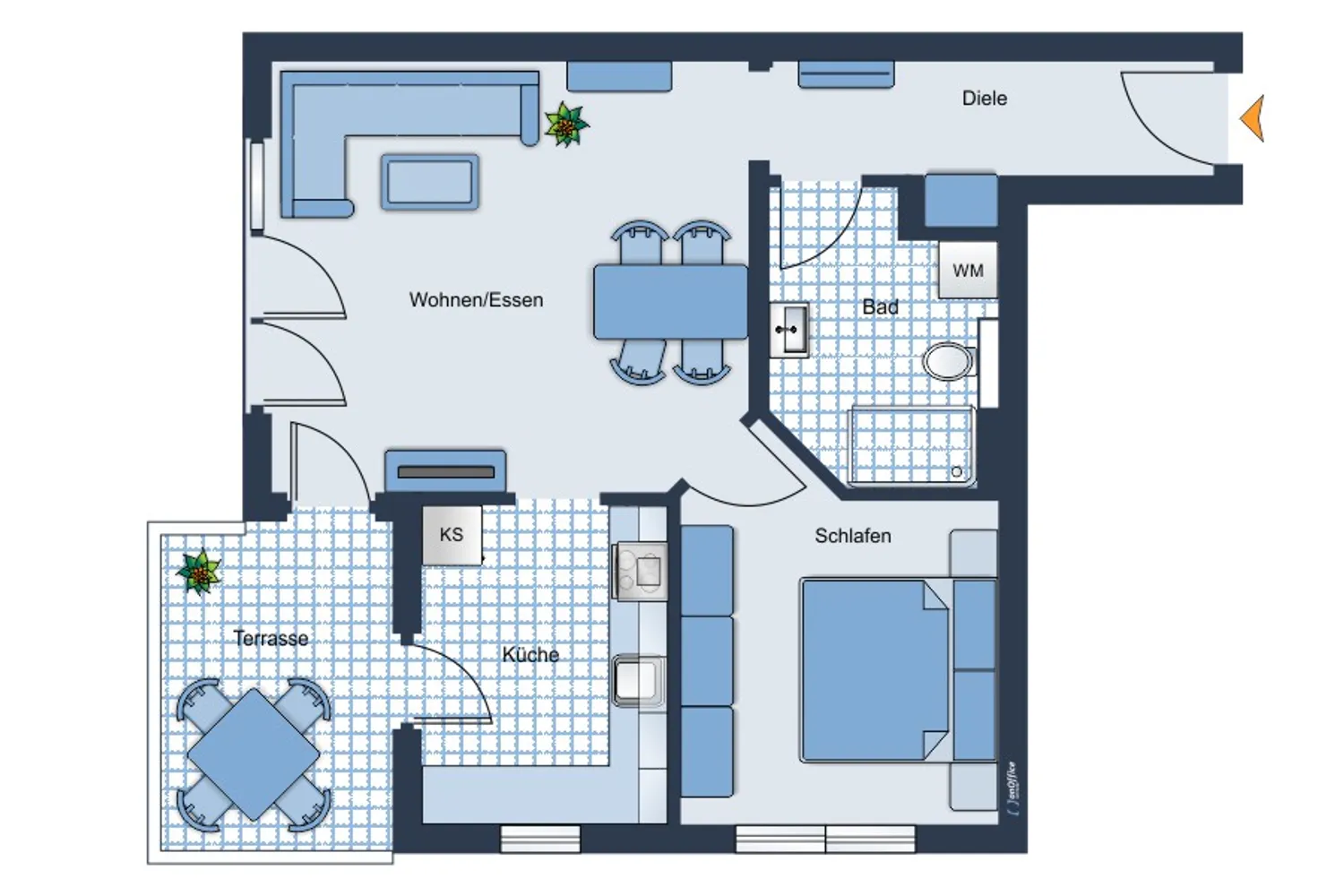 2 Zimmer Wohnung mit 65 m² in Würzburg – Bild 8