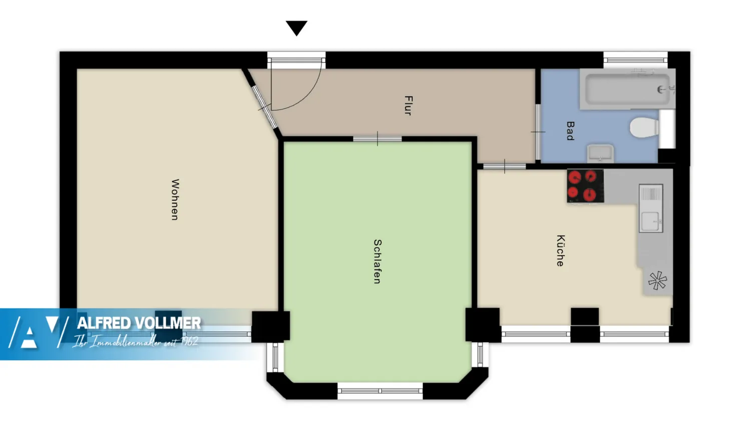 2 Zimmer Wohnung mit 49 m² in Wuppertal – Bild 3