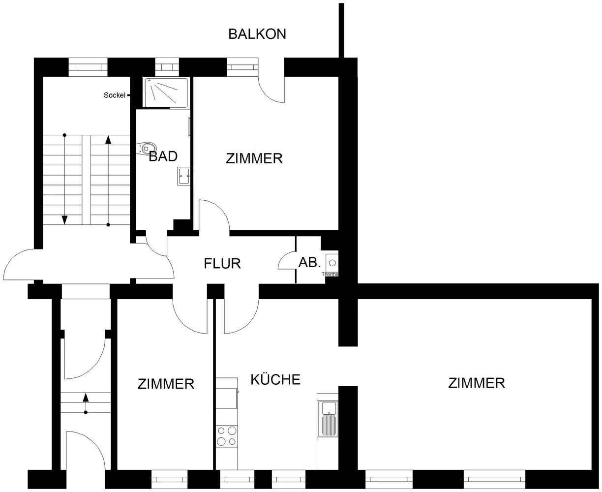 3 Zimmer Wohnung mit 100 m² in Hagen – Bild 2