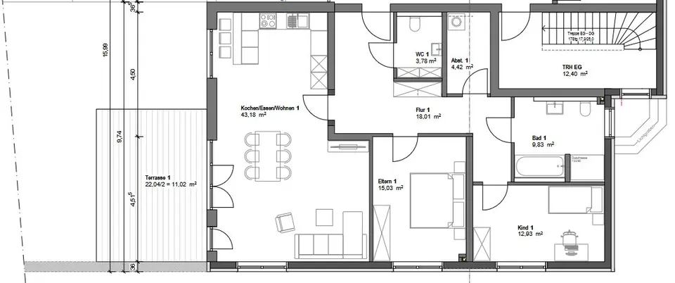 3 Zimmer Wohnung mit 118 m² in Memmingen – Bild 8