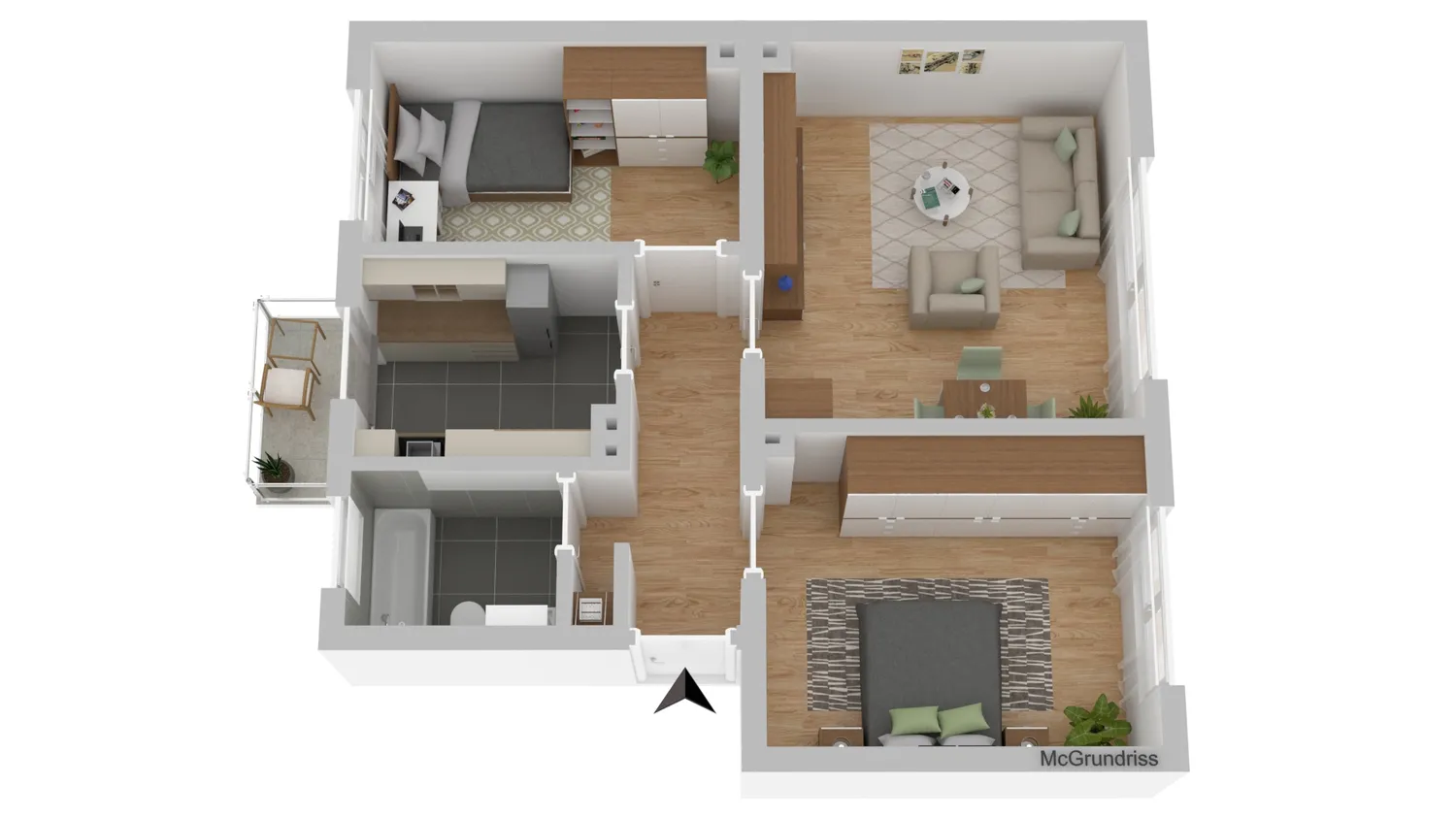 3 Zimmer Wohnung mit 60 m² in Hagen – Bild 3