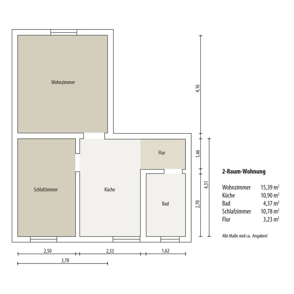 2 Zimmer Wohnung mit 48 m² in Gera – Bild 8