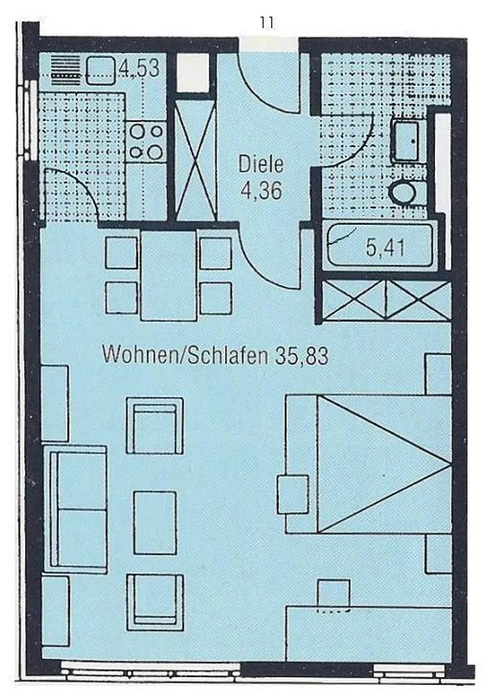 1 Zimmer Wohnung mit 50 m² in Dresden – Bild 2
