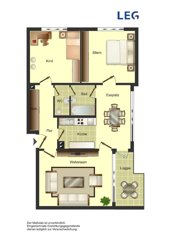3 Zimmer Wohnung mit 71 m² in Wuppertal – Bild 2